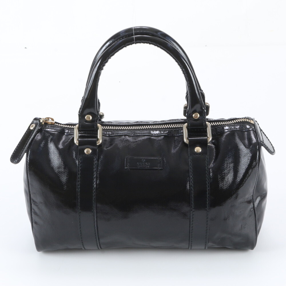 Gucci Mini Boston Bag 193604 Leather Handbag Tote Black Brand Women's